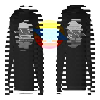 Solar Retro I Energía Solar Panel Solar Energía Camiseta de manga larga - Regaloses