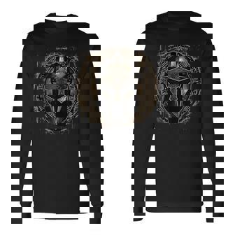 Sparta Casco Espartano Para Hombre Sin Mangas Camiseta de manga larga - Regaloses