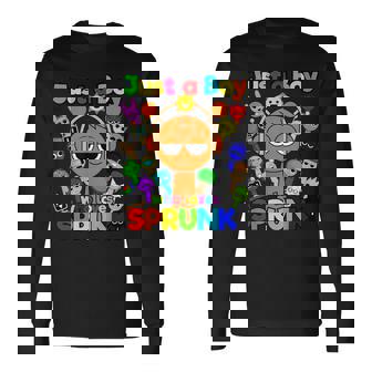 Sprunki Boys Oren Just A Boy Who Loves Sprunki Camiseta de manga larga - Regaloses