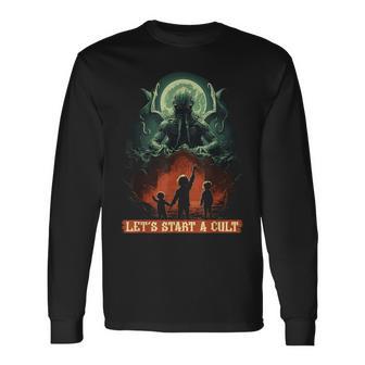 Lets Start A Cultintage Cosmic Horror Cthulhu Cult Langarmshirts - Geschenkecke