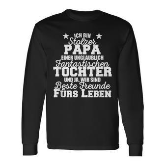 Stolzer Papa Einer Incredibly Fantastic Tochter Father Langarmshirts - Geschenkecke