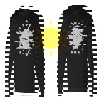 Sun Smiling Sunshine Cute Lovely Summer Love Vacation Long Sleeve T-Shirt | Mazezy