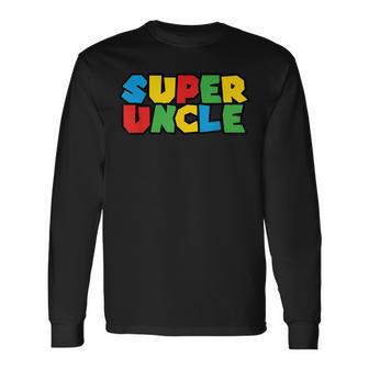 Superhero Uncle From Nephew Or Niece Super Uncle Langarmshirts - Geschenkecke