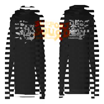Support Squad Orange Ribbon Multiple Sclerosis Awareness Ms Long Sleeve T-Shirt - Seseable