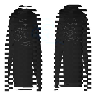 Surfeur Sur Laague Dessins De Planche De Surf Surfing T-shirt à manches longues - Cadeauxyz