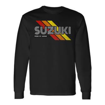 Suzuki Japanese Surname Retrointage Langarmshirts - Geschenkecke