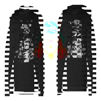 Swag Hipster Streetwear Graphic Tee Wild Rabbit Hip Hop Long Sleeve T-Shirt - Monsterry