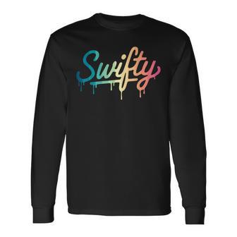 Swifty Fan Merchandise Ns Colourful Taylor Outfit Drip Langarmshirts - Geschenkecke