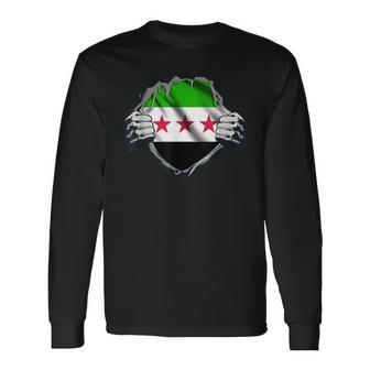 Syria Flag Free Syria Flag Langarmshirts - Geschenkecke