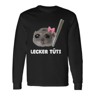 Tasty Tüti X Sad Hamster Meme Grass Bag Cannabis Langarmshirts - Geschenkecke