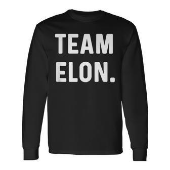 Team Elon Name Langarmshirts - Geschenkecke