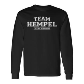 Team Hempel Proud Surname Last Name Langarmshirts - Geschenkecke