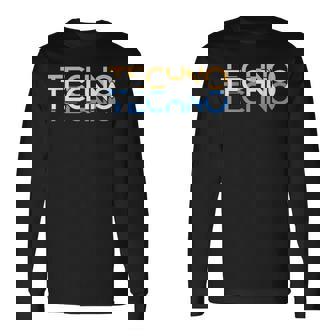 Techno Música Electrónica Dj Festival Rave Camiseta de manga larga - Regaloses