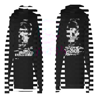 Tecno Skull Tekno Tekk Hardstyle Edm Rave Music Camiseta de manga larga - Regaloses