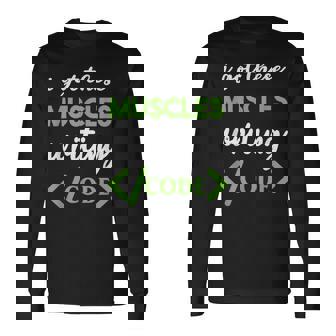 Tengo Estos Músculos Escribiendo Código Programación Camiseta de manga larga - Regaloses