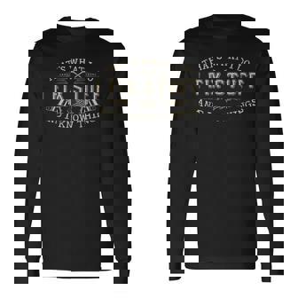 That's What I Do I Fix Stuff And I Know Things Men Long Sleeve T-Shirt - Monsterry