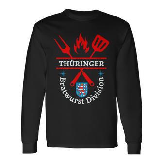 Thüringer Bratwurst Division Thuringia Bbq S Langarmshirts - Geschenkecke