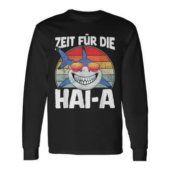 Time For The Haia Shark Sleep Tired Pyjamas Sleep Langarmshirts - Geschenkecke