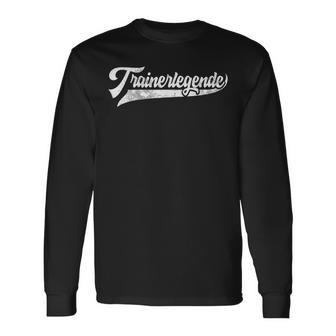 Trainer Legend Coach Trainer Football Handball Langarmshirts - Geschenkecke