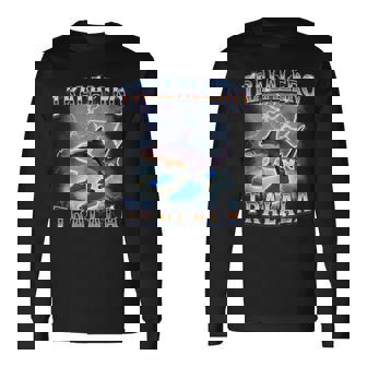 Tralalero Tralala Bootleg Brainrot Italian Brainrot Meme Long Sleeve T-Shirt - Thegiftio