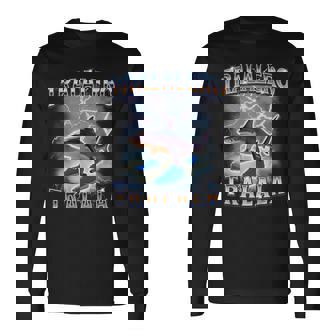 Tralalero Tralala Shark Meme Bootleg Long Sleeve T-Shirt | Mazezy