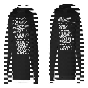 Trap Shooter Gear Pull Shoot Swear Reload Repeat Long Sleeve T-Shirt - Monsterry