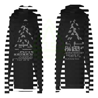 Tree Lover Warning Quote Forestry Students Teachers Long Sleeve T-Shirt - Monsterry