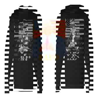 Trump Fafo F Around Find Out Us Flag Vintage Long Sleeve T-Shirt | Mazezy