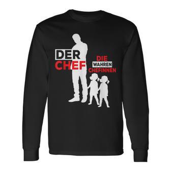 Twin Papa Der Chef Gemini Papa Langarmshirts - Geschenkecke