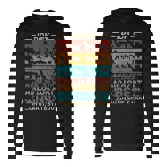 Types Of Dog Vintage Animal Dog Lover Outfit Dog Owner Long Sleeve T-Shirt - Monsterry