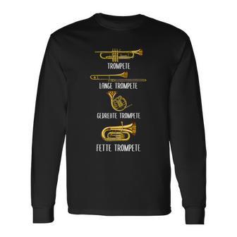 Types Of Trumpets Trumpet Surprise Instrument Langarmshirts - Geschenkecke