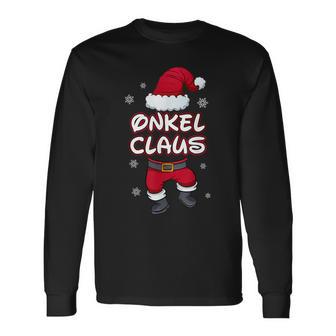 Uncle Claus Christmas Family Partner Look Santa Claus Langarmshirts - Geschenkecke