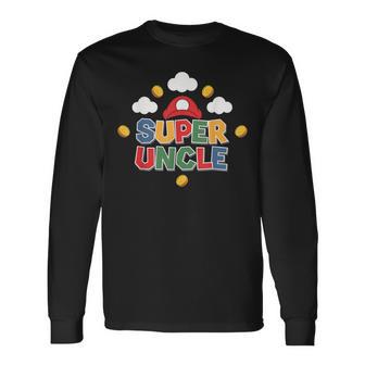 Uncle Gamer Super Uncle Gamerideo Game Uncle Langarmshirts - Geschenkecke