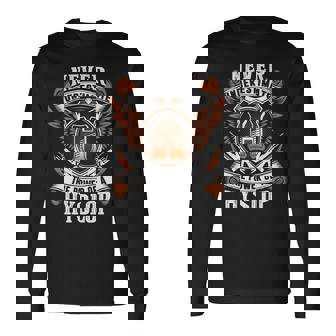 Never Underestimate The Power Of Hyslop Hyslop Name Long Sleeve T-Shirt - Thegiftio