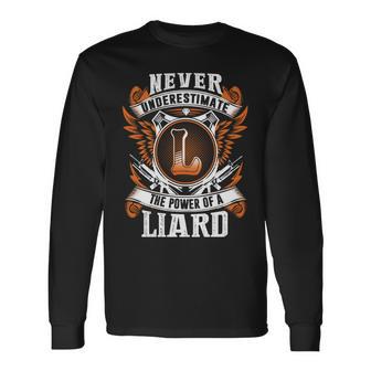 Never Underestimate The Power Of Liard Liard Name Long Sleeve T-Shirt - Thegiftio UK