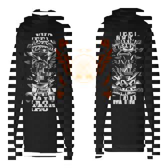 Never Underestimate The Power Of Malon Malon Name Long Sleeve T-Shirt - Thegiftio