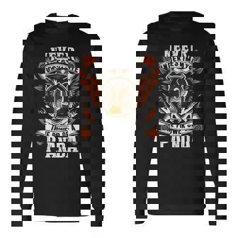 Never Underestimate The Power Of Panda Panda Name Long Sleeve T-Shirt - Thegiftio