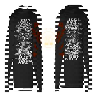 Never Underestimate The Power Of Ramirez Ramirez Name Long Sleeve T-Shirt - Thegiftio