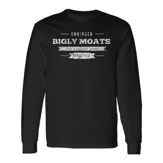 Unhinged Bigly Moats Snake And Alligator Secured Since 2016 Long Sleeve T-Shirt - Monsterry