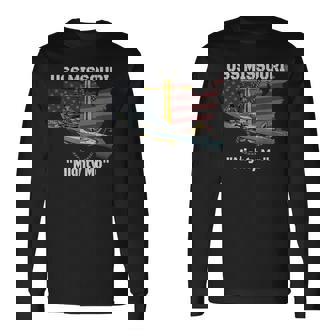Uss Missouri Bb-63 Battleship Veterans Day Warship Father Long Sleeve T-Shirt - Thegiftio