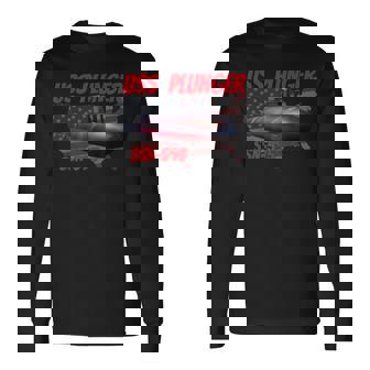 Uss Plunger Ssn-595 Submarine Veterans Day Father Grandpa Long Sleeve T-Shirt | Mazezy