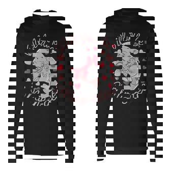 Valentine Mana Cute Animal Hearts Will You Be Mine-A Long Sleeve T-Shirt - Thegiftio