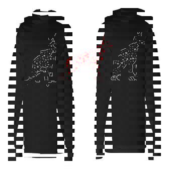 Valentines German Shepherd Dog Heart Valentines Day Long Sleeve T-Shirt - Monsterry