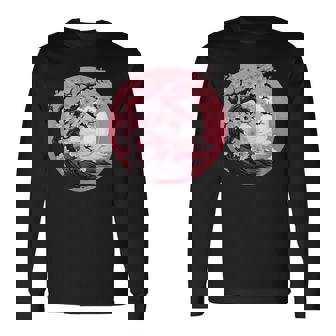 Vaporwave Esthétique Japonaise Arbre À Fleurs De Cerisier T-shirt à manches longues - Cadeauxyz