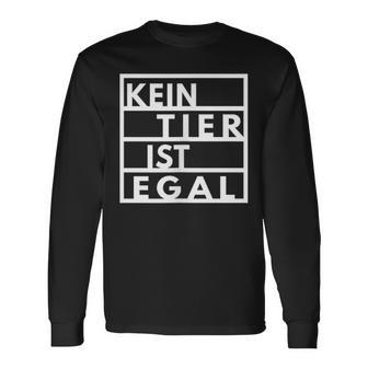 Vegetarianegan Goegan No Animal Is No Matter Animal Protection Langarmshirts - Geschenkecke