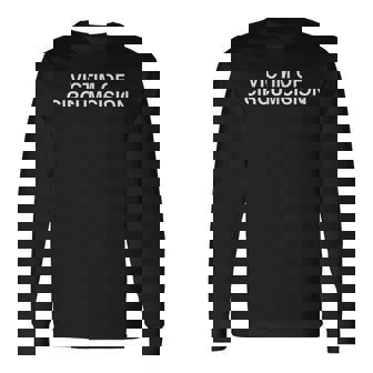 Victim Of Circumcision Y2K Frat College Dark Humor Long Sleeve T-Shirt - Monsterry