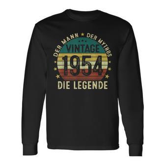 Vintage 1954 The Man Mythos The Legendary Since 1954 Langarmshirts - Geschenkecke