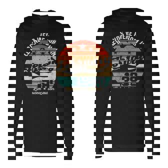 Vintage 45Th Birthday Legends Were Born In February 1980 Long Sleeve T-Shirt | Mazezy