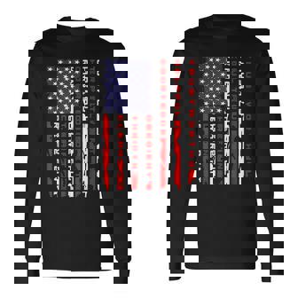 Vintage American Flag Scouting Law Long Sleeve T-Shirt - Seseable