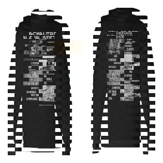 Vintage Black Business Black History Month Black Wall Street Long Sleeve T-Shirt | Mazezy